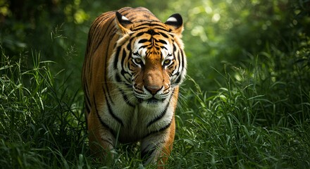 Fototapeta premium Tiger in Grass