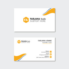 Unique business card template