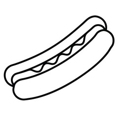 hot dog vector illustration