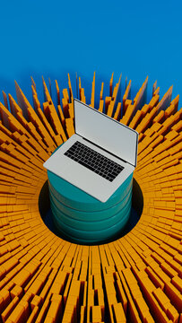 Laptop technology for artificial intelligence with server connection