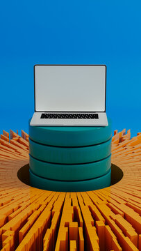 Laptop technology for artificial intelligence with server connection