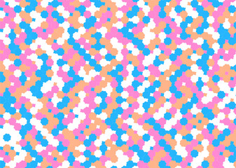 背景 タイル 幾何学的な金平糖形の模様