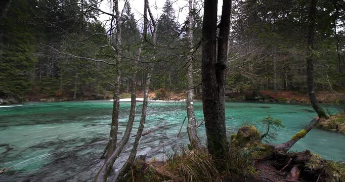 Autumn rain on the lakes of Amola
