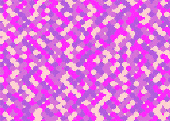 背景 タイル 幾何学的な金平糖形の模様