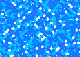 背景 タイル 幾何学的な金平糖形の模様