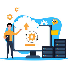 Cloud Computing Illustration