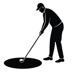 Focused Shot Golf Green Setup