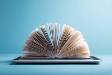 Digital Book: Reading Ebooks on Tablet, Conveniently Accessing Stories Anytime, Anywhere.