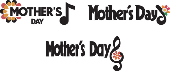 Modern Bengali Mother’s Day Greeting Logo in Warm Tones Art & Illustration