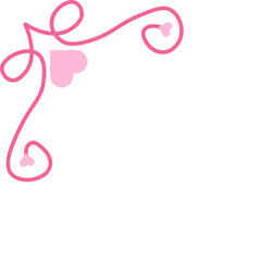 Obraz premium Aesthetic Cute Love Corner