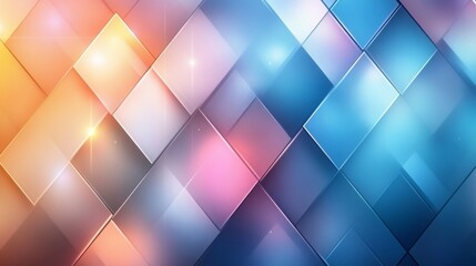 Obraz premium Abstract geometric pattern with square tiles and gradient colors