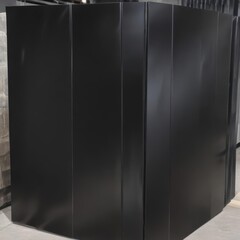 black leather case, black and white office, black and white office folders