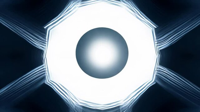 Abstract blue digital design with vector lines and circles for modern technology media