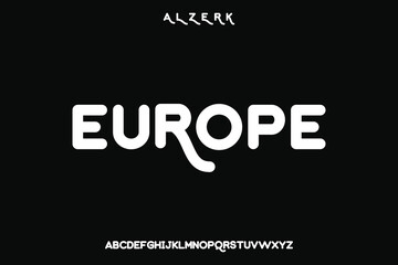 Display alphabet font vector design suitable for headline, poster, logo, magazine and many more