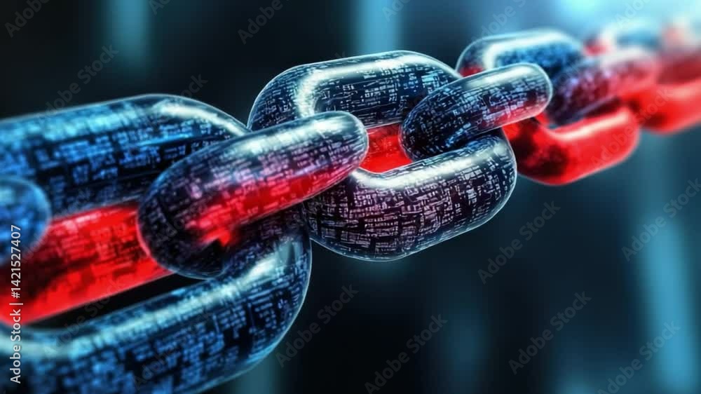 Wall mural global trade transformation through blockchain, reducing fraud, increasing transparency, and enhanci