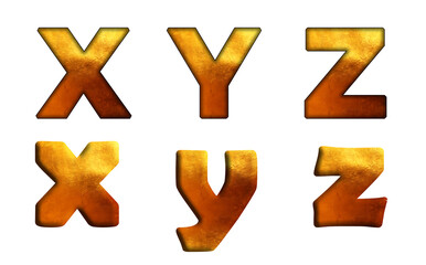 Gold Metal Metallic Rustic Gold  X, Y, Z  Alphabet letter text typography font  copy.png
