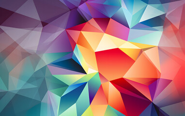 abstract background in blue and red colors. geometric background with gradient. shiny texture, Abstract background with low poly design, Color Blend Rainbow Trendy Low Poly BG Design

