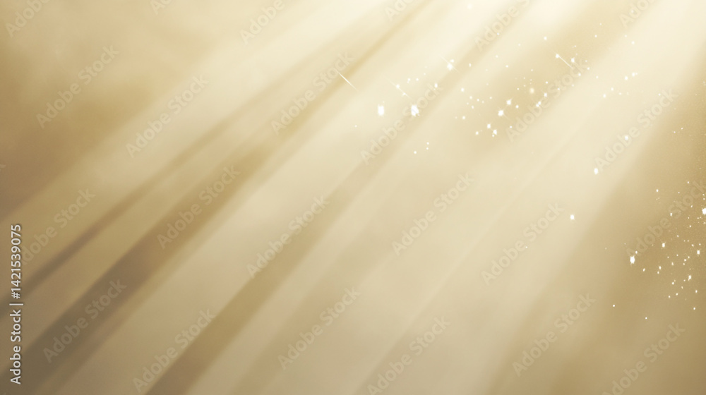 Poster soft gradient background with lightbeams and rays creating a serene atmosphere for artistic and rela