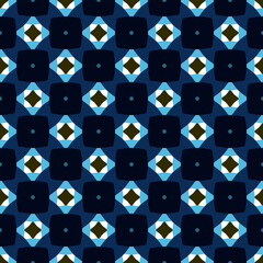 Abstract square shapes geometric motif elegant pattern seamless ornate background. Colorful ornament concept art. Modern fabric design textile swatch ladies dress, man shirt all over print block.