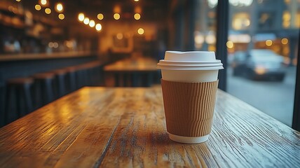 A warm cup of coffee setting the tone for a relaxing and cozy atmosphere