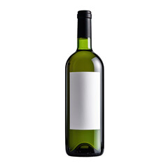 Isolated Wine Bottle On Transparent Background, Generative AI