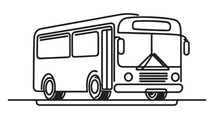 Simple School Bus Vector Illustration Perfect for Educational Designs