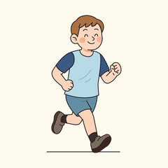 man running