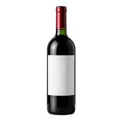 Isolated Wine Bottle On Transparent Background, Generative AI