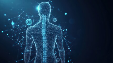 Human body network visualization: a futuristic depiction of interconnected systems