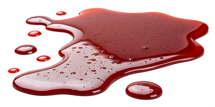 A Crimson Cascade of Intensity: The Vivid Drama of Deep Red in Motion—Evoking Passion, Mystery, and Elegance Through the Bold Flow of Liquid Emotion on a Clean White Canvat