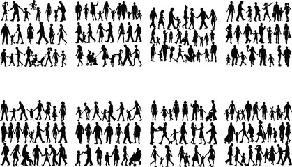 People Vector Silhoette Bundle Set Collection