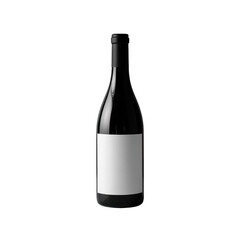 Isolated Wine Bottle On Transparent Background, Generative AI