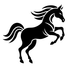 horse silhouette vector