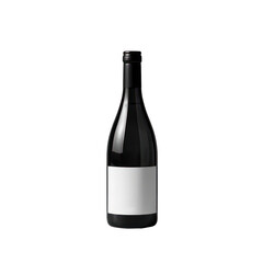 Isolated Wine Bottle On Transparent Background, Generative AI