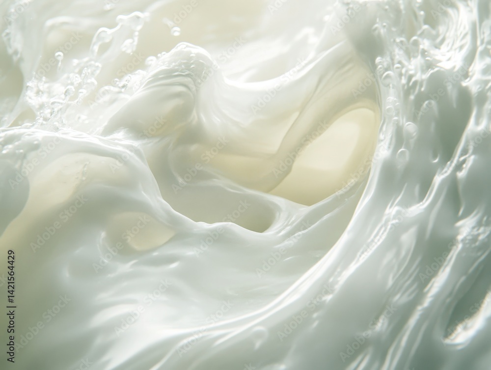 Fototapete dreamy splash background with a curving soft thread effect