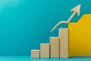 add red arrow head point up as the growth of business , economy, marketing, career path and performance concept