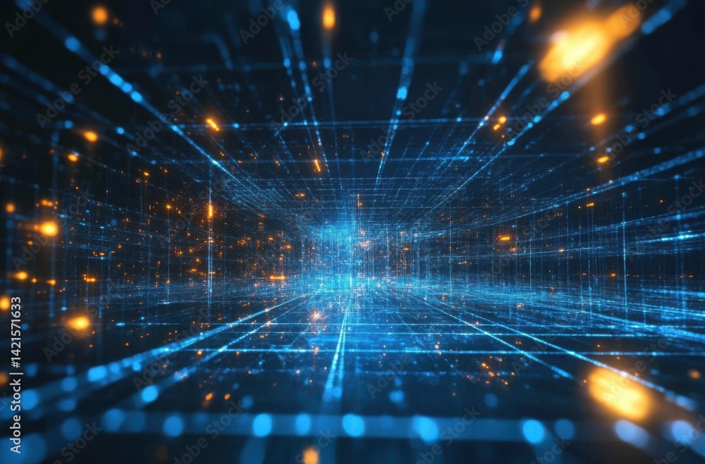 Poster a conceptual image of next-generation quantum internet