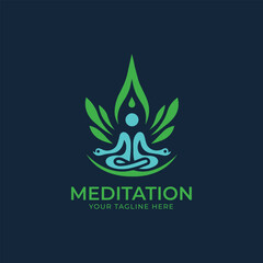  Meditation Logo royalty-free Images