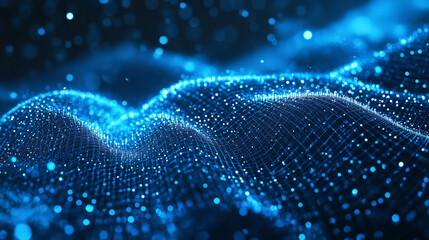 blue abstract dots background