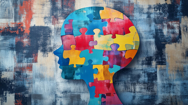 puzzle brain for mental heath 