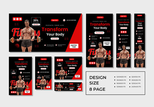 Fitness Gym Web Banner