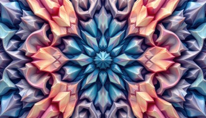 Colorful geometric pattern abstract art digital artwork vibrant design top-down view modern aesthetic