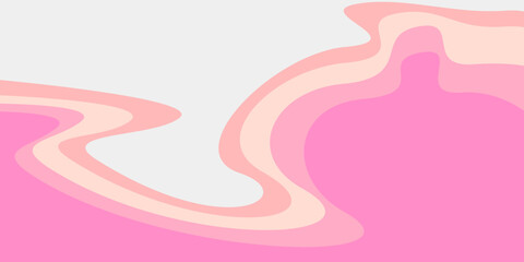 Obraz premium Abstract White and multicolor wave wide background banner.