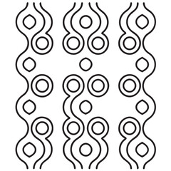 Comfy Patterns Coloring Pages for Adults and Kids, Bold and Easy Coloring Page, Simple and Big Designs, Line Art Victor Illustration, Black and White