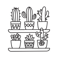 Comfy Patterns Coloring Pages for Adults and Kids, Bold and Easy Coloring Page, Simple and Big Designs, Line Art Victor Illustration, Black and White