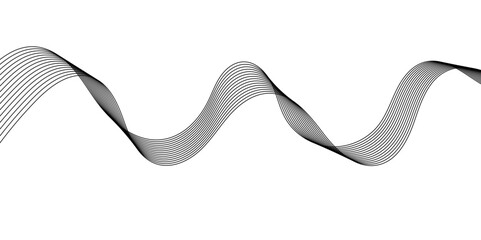 Digital frequency track equalizer.Abstract wave element for design.Stylized line art background. Vector illustration
