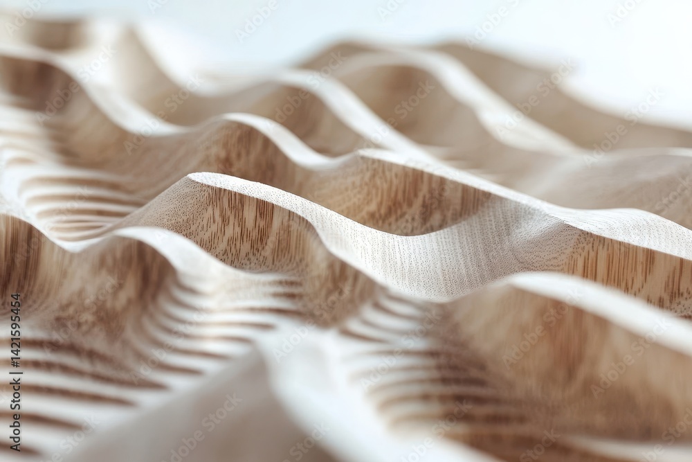 Poster unique wooden log piece showcasing natural grain patterns and textures in a minimalistic setting per