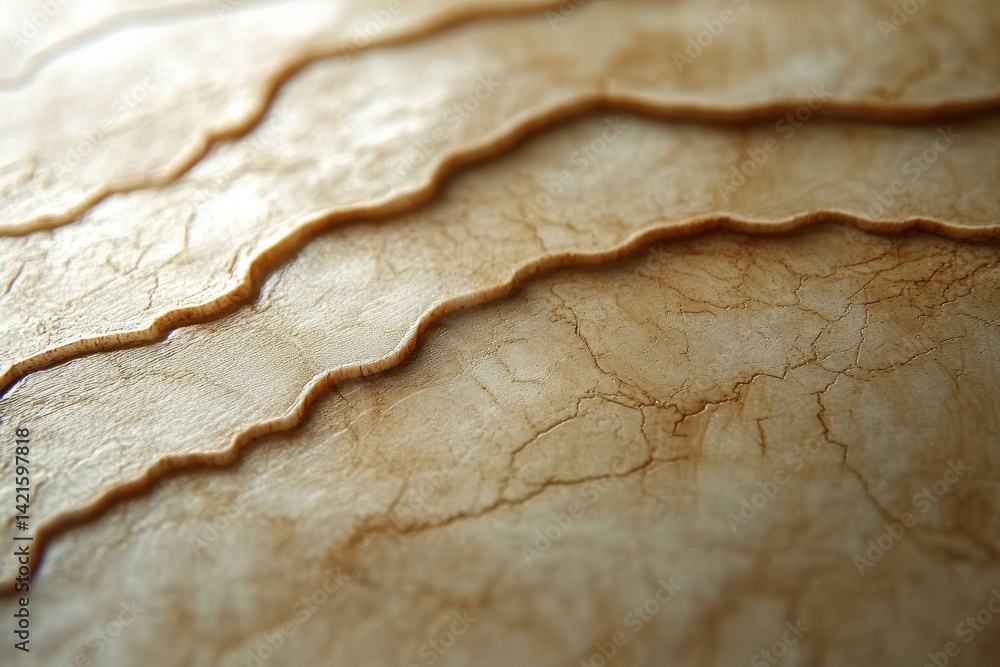 Leinwandbilder abstract artwork featuring intricate black lines flowing across a textured light backdrop, creating 
