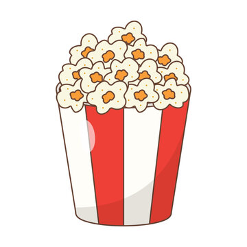 popcorn red striped bucket clip art preview