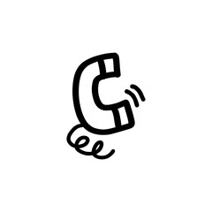 phone doodle icon